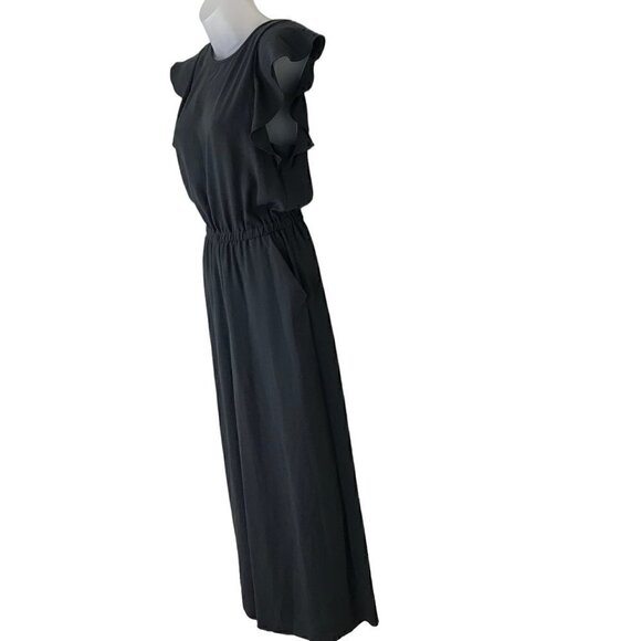 Wilfred Fleurette Dark Grey Jumpsuit Ruffled, wide-leg jumpsuit Size XS - Picture 4 of 7